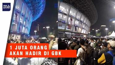 WOW, Inilah Penampakan GBK Malam Ini - Kampanye Akbar Prabowo Sandi