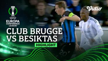Club Brugge vs Besiktas - Highlights | UEFA Europa Conference League 2023/24