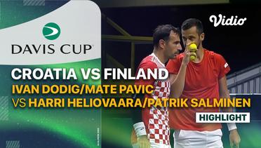 Highlights | Croatia ( Ivan Dodig/Mate Pavic) vs Finland (Harri Heliovaara/Patrik Salminen) | Davis Cup 2023