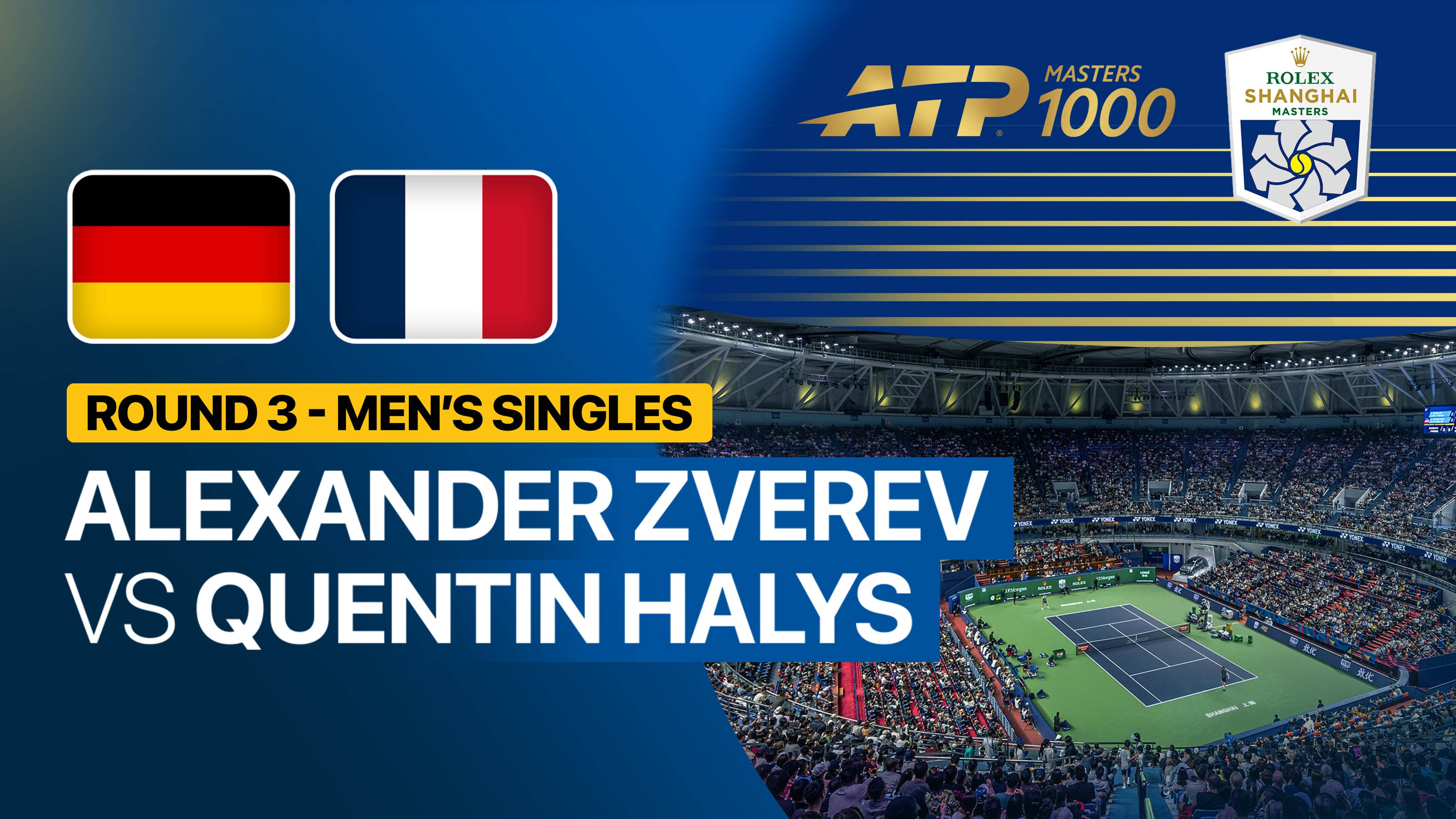 Alexander Zverev vs Quentin Halys - Round 3 | ATP 1000: Rolex Shanghai Masters 2026