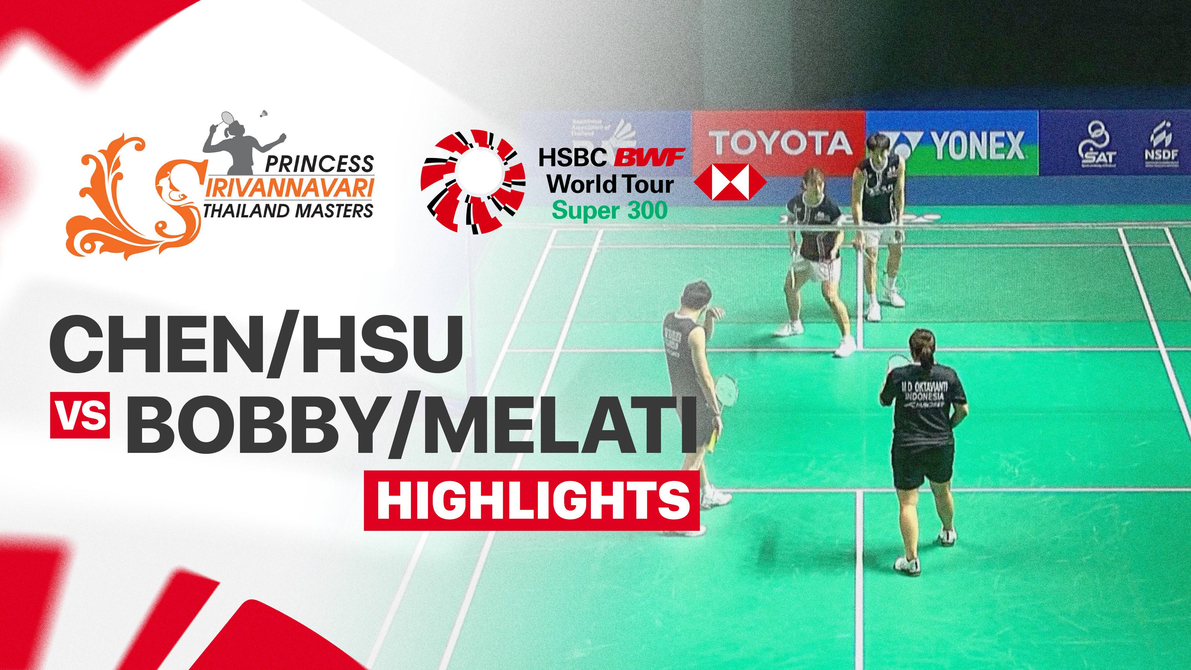 Chen Cheng Kuan/Hsu Yin-Hui (TPE) vs Bobby Setiabudi/Melati Daeva Oktavianti (INA) - Mixed Doubles Round of 16 | PRINCESS SIRIVANNAVARI Thailand Masters 2026