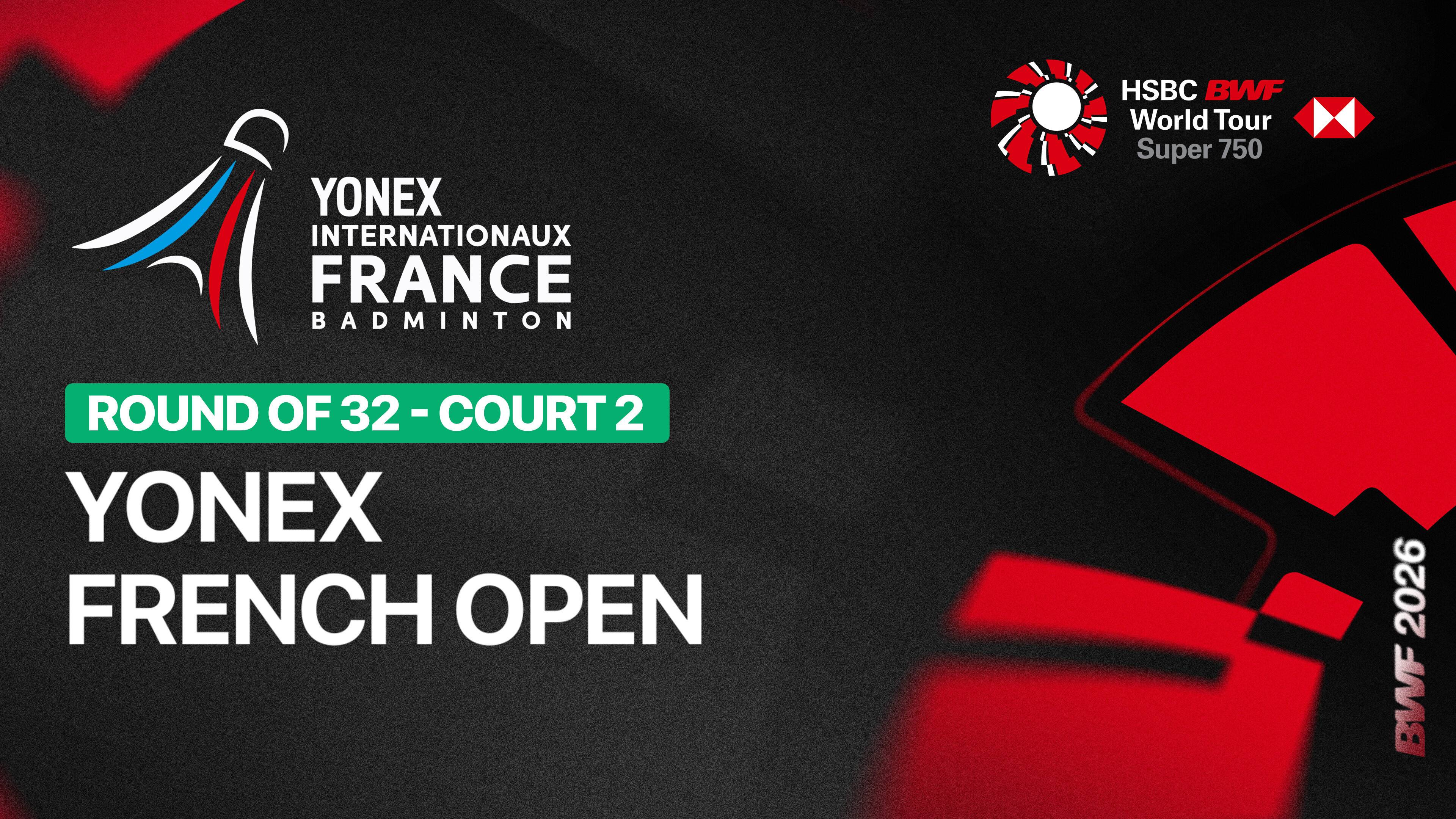 Rasmus Gemke (DEN) vs Yudai Ukimoto (JPN) - Men's Singles Round of 32 | YONEX French Open 2026