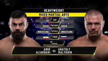 Amir Aliakbari vs. Anatoly Malykhin | ONE Championship Full Fight