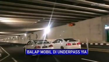 Viral Video 2 Mobil Sedan Balapan di Underpass YIA