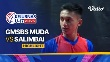 Highlights | Putra: GMSBS Muba vs Salimbai | Kejurnas Bola Voli Antarklub U-17 2022