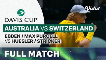 Full Match | Australia (Matthew Ebden/Max Purcell) vs Switzerland (Andrea-Marc Huesler/Dominic Stricker) | Davis Cup 2023