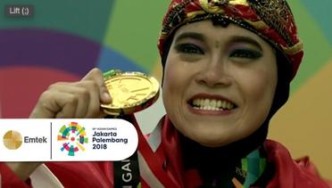 Pengalungan Medali Emas Puspa Arumsari Untuk Pencak Silat Indonesia | Asian Games 2018