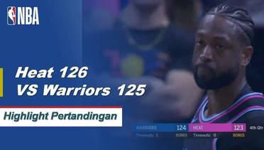 NBA I Cuplikan Pertandingan : Heat 126 vs Warriors 125