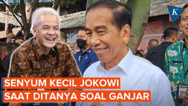 Jokowi Lempar Senyum saat Ditanya Momen Kebersamaan Bersama Ganjar