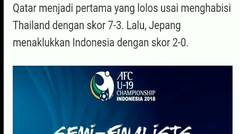 Jadwal Siaran Langsung Semifinal Piala Asia U-19, Qatar vs Korsel & Jepang vs Arab Saudi