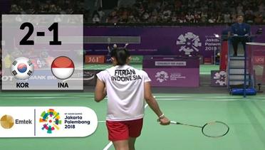 KOR vs INA - Badminton Beregu Putri: Lee Seyeon vs Fitriani