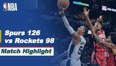 Match Highlight  | San Antonio Spurs 126 vs 98 Houston Rockets| NBA Pre-Season 2021/2022