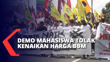 Demo Mahasiswa Tolak Kenaikan Harga BBM, Terobos Masuk Gedung DPRD