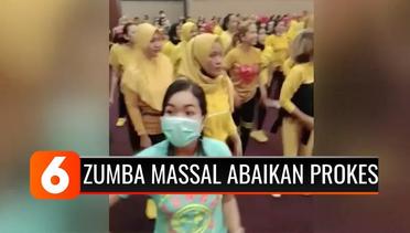 Ibu-Ibu Zumba Massal di Kantor Bupati Lombok Tengah Abaikan Protokol Kesehatan | Liputan 6