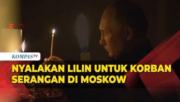 Putin Nyalakan Lilin untuk Kenang Korban Serangan Teror di Gedung Konser Moskow