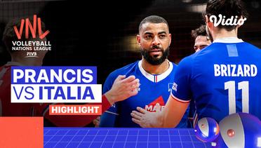 Match Highlights | Prancis vs Italia | Men's Volleyball Nations League 2022