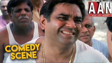 Cuplikan Scene Kocak Paresh Rawal Saat Antri di Jamban | Scene Komedi Film Bollywood | Aan: Men at Work | Film Hindi