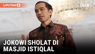 Jokowi dan Ma'ruf Amin Sholat Idul Fitri di Istiqlal