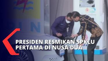 Presiden Resmikan SPKLU Pertama di Nusa Dua, Kecepatan Pengisian Hanya 30 Menit Saja!