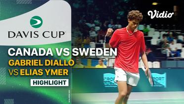 Highlights | Canada (Gabriel Diallo) vs Sweden (Elias Ymer) | Davis Cup 2023
