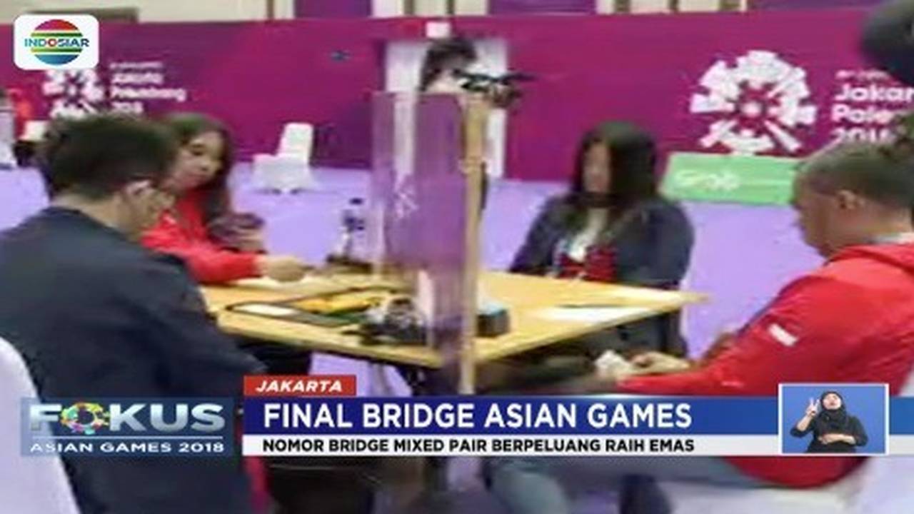 Laporan Langsung Final Cabang Olahraga Bridge Asian Games 2018 Fokus