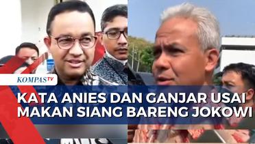 Makan Bareng Jokowi, Begini Beda Respons Ganjar dan Anies saat Ditanya Soal Gibran