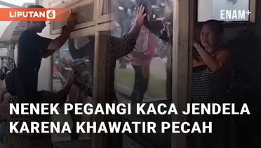 Viral Nenek Pegangi Kaca Jendela Karena Khawatir Pecah Akibat Sound Horeg