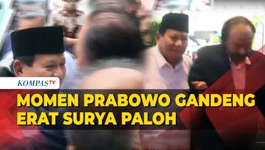 Detik-detik pertemuan Surya Paloh dan Prabowo Subianto di NasDem Tower