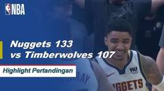 NBA I Cuplikan Pertandingan : Nuggets 133 vs Timberwolves 107