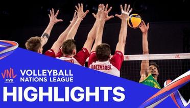 Match Highlight | VNL MEN'S - Australia 0 vs 3 Poland | Volleyball Nations League 2021