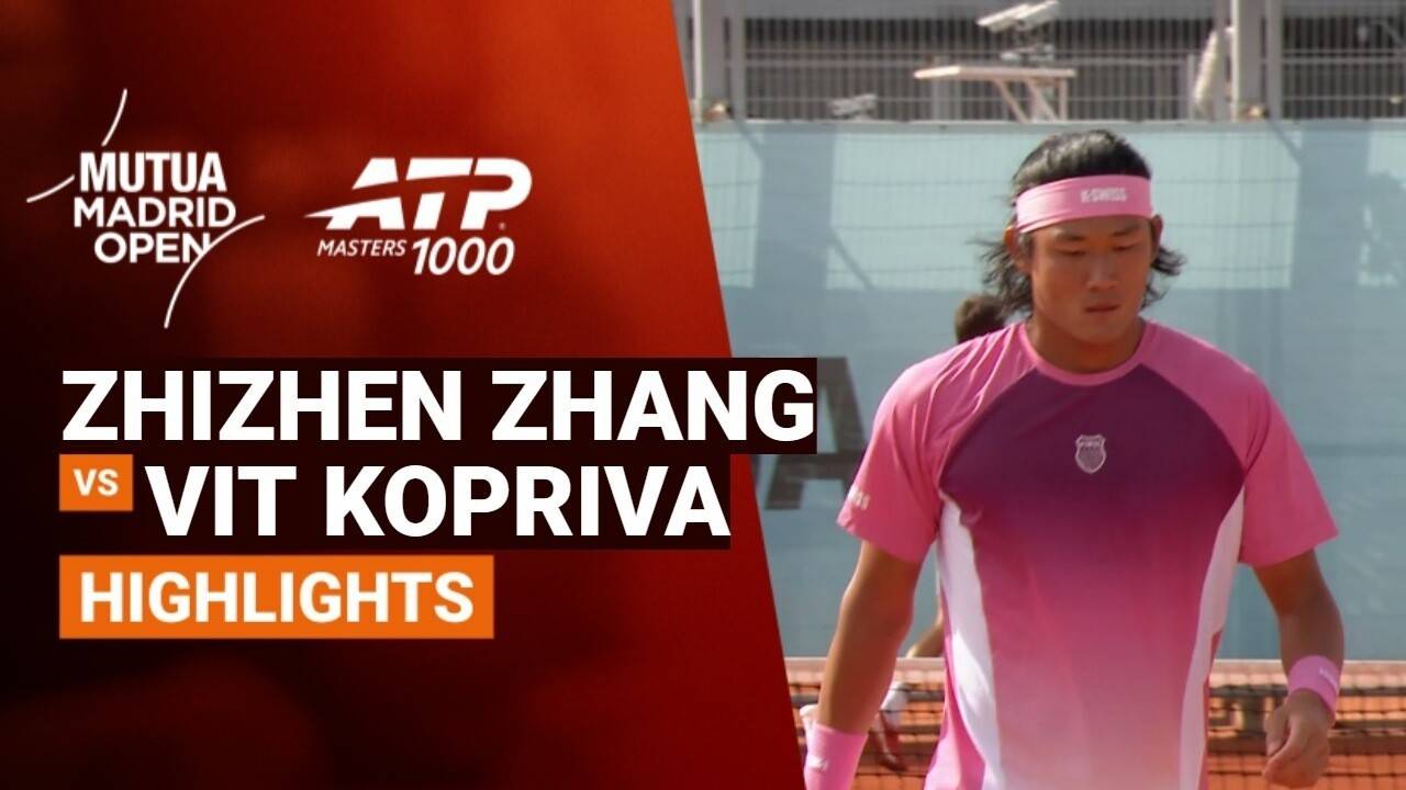 Zhizhen Zhang vs Vit Kopriva - Round 1 (Court 4) | ATP 1000: Mutua Madrid Open 2026