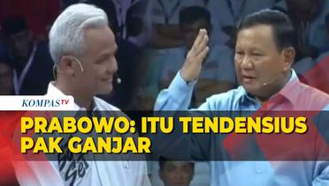 Momen Prabowo Sebut Pertanyaan Ganjar Tendensius soal HAM: Itu Tendensius, Pak Ganjar!