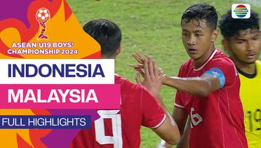 Indonesia vs Malaysia - Full Highlight | Asean Boys Championship U19 2024