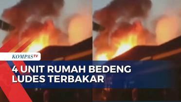 Kebakaran 4 Rumah Bedeng di Palembang, Api Baru Bisa Dipadamkan Setelah 2 Jam!