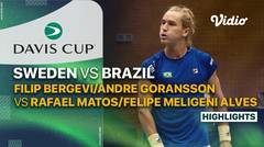 Sweden (Filip Bergevi & Andre Goransson) vs Brazil (Rafael Matos & Meligeni Alves) - Highlights | Qualifiers Davis Cup 2024