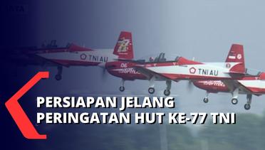 Persiapan Jelang HUT ke-77 TNI, 38 Pesawat TNI AU Latihan Terbang di Langit Jakarta