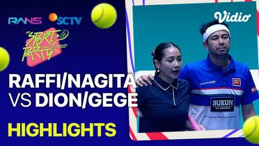 Highlight - Raffi Ahmad/Nagita Slavina vs Dion Wiyoko/Gege Elisa | Sport Party