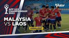 Highlight - Malaysia vs Laos | AFF U-23 Championship 2022