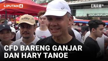 Bareng Hary Tanoe, Ganjar Pranowo Sapa Warga Jakarta di CFD