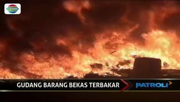 Gudang Barang Bekas di Serang Terbakar  - Patroli Siang