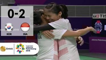 KOR vs INA - Badminton Beregu Putri: Full Highlights - Ganda Putri | Asian Games 2018