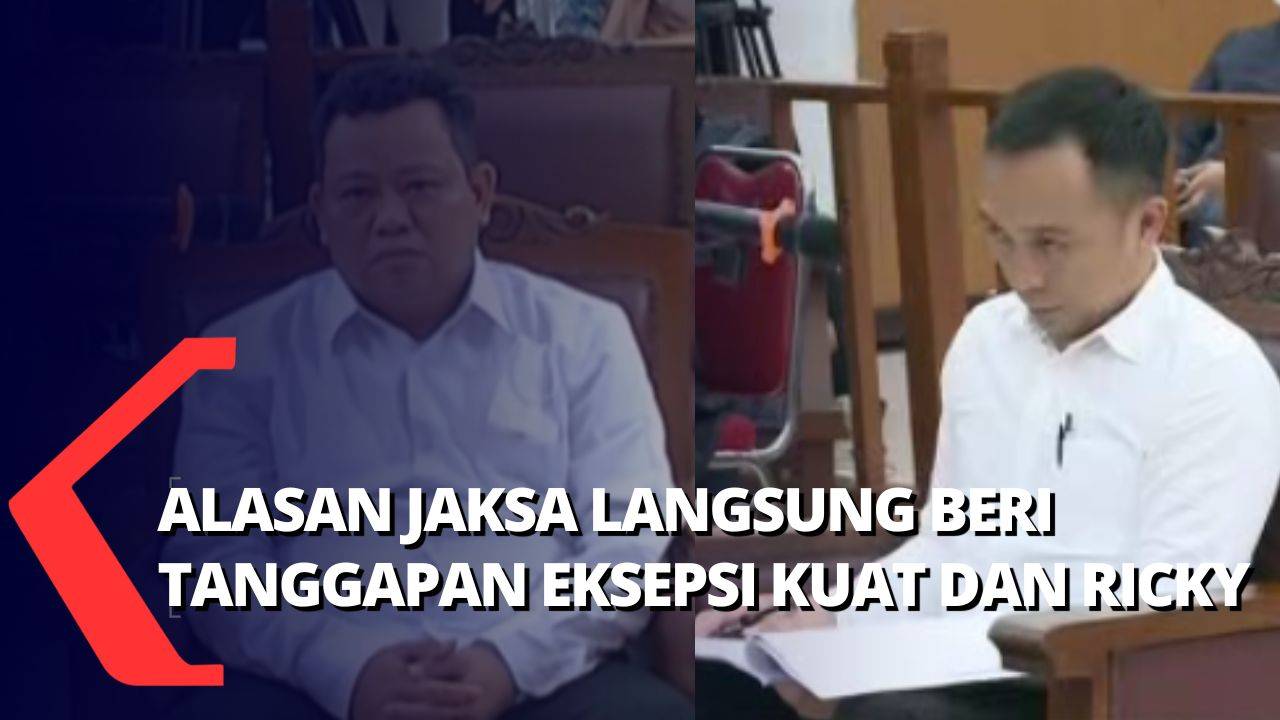 Alasan Jaksa Langsung Tanggapi Eksepsi dari Ricky Rizal dan Kuat Maruf ...