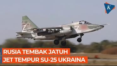 Angkatan Udara Rusia Tembak Jatuh Su-25 Ukraina