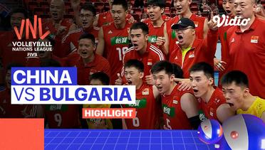 Match Highlights | China vs Bulgaria | Men's Volleyball Nations League 2022