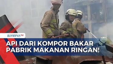 Api Diduga Berasal dari Kompor, Pabrik Makanan Ringan di Tangerang Ludes Terbakar!