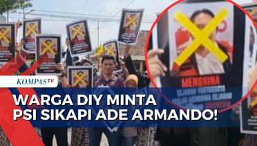 Tak Terima Ade Armando Singgung Politik Dinasti DIY, Warga Yogyakarta Unjuk Rasa di Kantor DPW PSI!