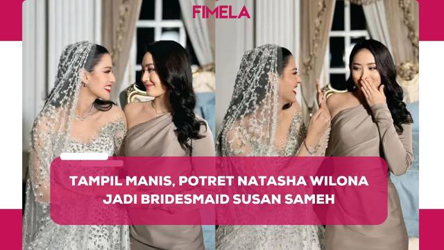 Simpel tapi Cantik, Potret Natasha Wilona Pakai Asymmetrical Dress saat Jadi Bridesmaid Susan Sameh