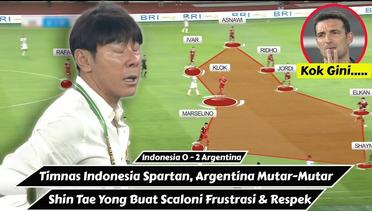 Duh! Timnas Indonesia Spartan, Shin Tae Yong Buat Scaloni Frustrasi | Indonesia 0 - 2 Argentina