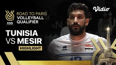 Tunisia vs Mesir - Match highlights | Men's FIVB Road to Paris Volleyball Qualifier