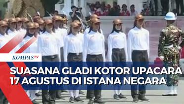 Gladi Kotor Jelang HUT Ke-78 Kemerdekaan RI, Tim Aerobatik TNI AU Latihan Manuver di Langit Jakarta